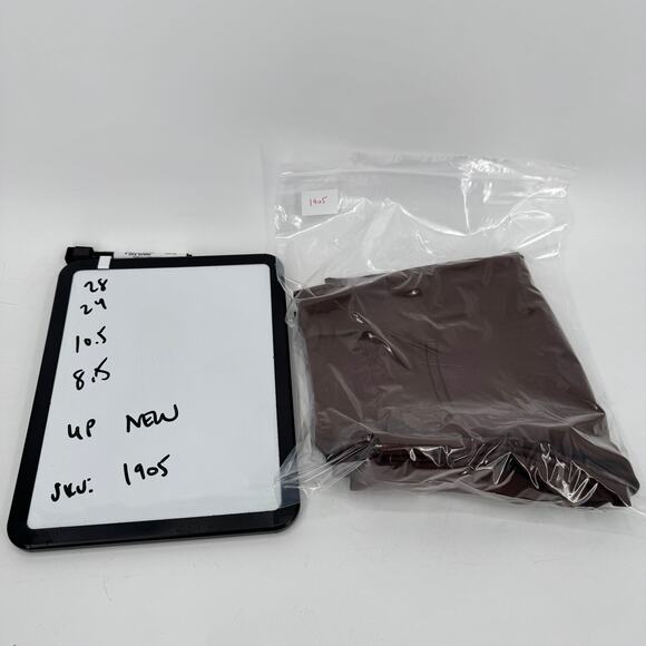 Talbots Linen Pants Womens Petite 4 4P (28x24 ACTUAL) Brown Coastal Cropped NEW - Picture 8 of 8